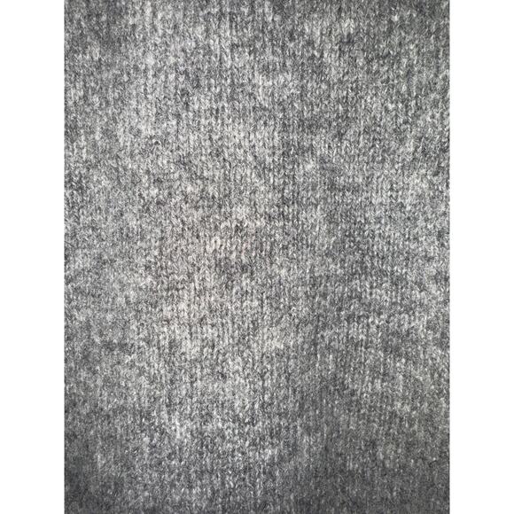 Vintage Gray Grey Wool Crew Neck Sweater Cable Knit Womens Medium - Picture 2 of 6